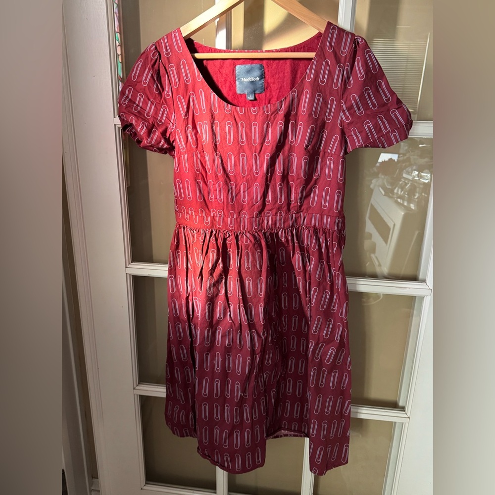 ModCloth paperclip fit and flare dress